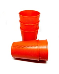 Стаканы для настольных игр пластиковые 5 шт цвет оранжевый Pandora box studio