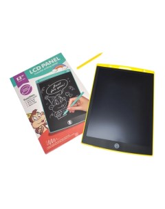 Графический планшет для рисования с LCD экраном 12 желтый 00660 Nobrand