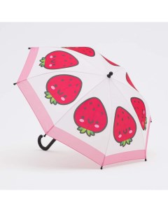 Зонт трость 03807177 40_детский розовый Котофей