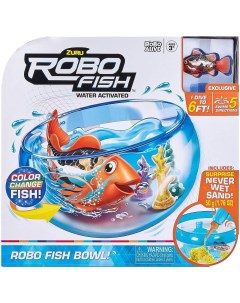 Интерактивная игрушка RoboAlive Robo Fish аквариум с рыбкой несохнущий песок Zuru