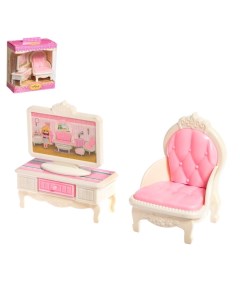 Набор мебели для кукол Уют 6 телевизор и кресло Nobrand