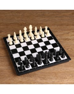 Настольная игра Шахматы доска пластик 31х31 см король 8 см пешка 3 8 см 468991 Кнр