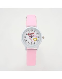 Часы наручные детские Love d 2 6 см розовые Nobrand