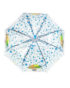 Зонт детский прозрачный купол мишка Nobrand