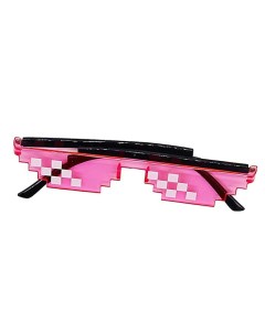 Солнцезащитные пиксельные очки Deal With it розовые Pixelcrew