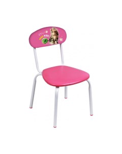Стул детский СТУ5 6 Котенок мягкое сиденье розовый Nika