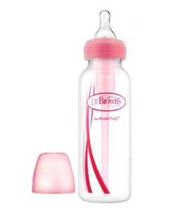 Детская бутылочка Options стандартная 2 в 1 270 мл розовая Dr. brown’s