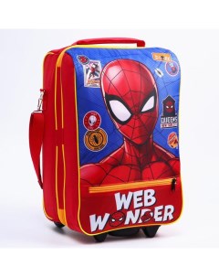 Чемодан детский Человек паук 32 x 23 x 42 см отдел на молнии н карман Marvel