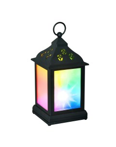 Новогодний светильник Фонарь с гирляндой и шариками разноцветный RGB Uniel