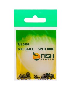 Кольца заводные Fish Season SPLIT RING 6009 Mat Black 3 5 мм 3 кг 20 шт уп Fish seasons