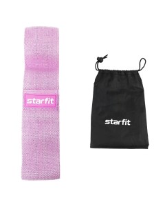 Мини эспандер Es 204 низкая нагрузка текстиль розовый пастель Starfit
