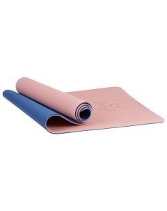 Коврик для йоги 183 х 61 х 0 6 см двухцветный цвет розовый Sangh