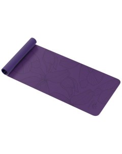 Коврик для йоги Flowers 183 х 61 х 0 6 см цвет фиолетовый Nobrand