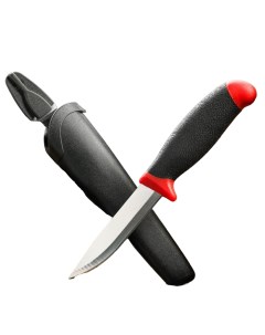 Нож туристический Урал клинок 10см красный ножны пластик Sima-land