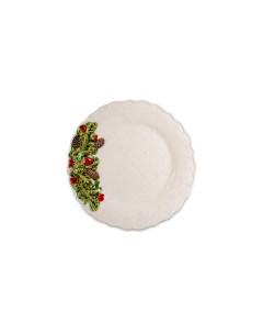 Тарелка обеденная Рождественская гирлянда 29 5 см керамика Bordallo pinheiro
