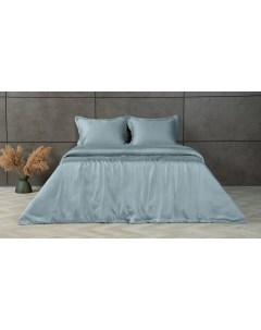 Комплект постельного белья Solid Tencel цвет Пыльный голубой 140x205 см Askona
