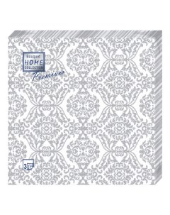 Салфетки бумажные Home collection premium 3 слоя 40 х 40 см 20 шт Bouquet