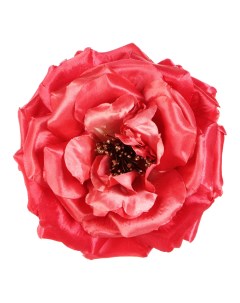 Декор для цветочных композиций Цветок на клипсе красная 18 см Edg