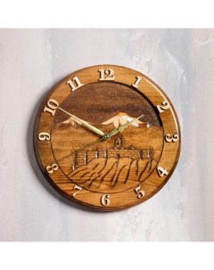 Часы ручной работы Горы 30 см массив Армения Handle brand