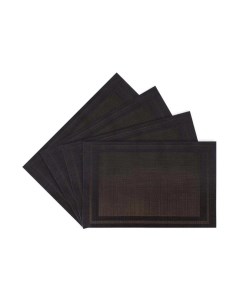 Комплект салфеток сервировочных Frame 4шт темно коричневый Zapel