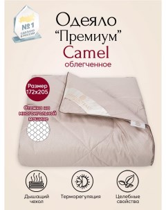 Одеяло облегченное Camel Премиум арт 2175 172x205 Артпостель