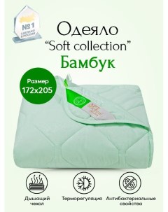 Одеяло всесезонное Бамбук Soft Collection арт 2395 172х205 Артпостель