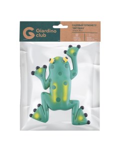 Термометр садовый Лягушка зеленый 23 2 x 17 5 x 3 см Giardino club