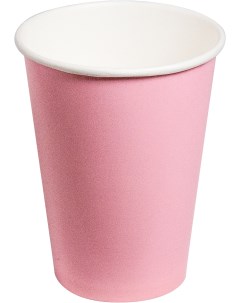Стакан бумажный 1 сл для горячих напитков розовый 350мл D90 мм 50 шт уп Virido