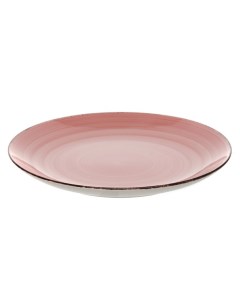 Тарелка для вторых блюд Pink Brush 26 5 см серо розовая Gotoff