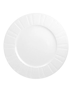 Тарелка обеденная Oktawa 27 см белая Cmielow