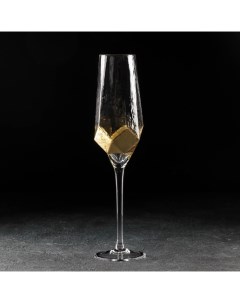 Бокал для шампанского Дарио 180 мл 5x27 5 см цвет золотой Magistro