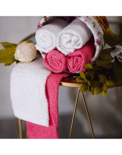 Подарочное полотенце 30X30 6 Пр Garden Розовый Белый Arya