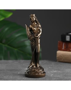 Статуэтка Фортуна 19см бронза мраморная крошка Хорошие сувениры