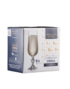 Набор бокалов для шампанского Sterna 180 мл 6 шт Nobrand