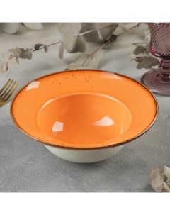 Тарелка для пасты Церера 400 мл d 19 5 см цвет оранжевый Magistro