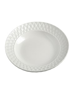 Тарелка суповая Блик d 23 см цвет белый Magistro