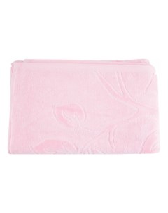 Полотенце Пионы стриженое розовое 70 x 120 см Cleanelly