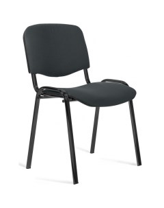 Стул UP_EChair Rio ИЗО чёрный ткань серая С73 Easy chair