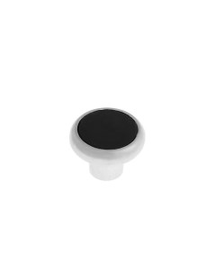 Ручка кнопка ТУНДРА РК101 цвет хром с черной вставкой Tundra
