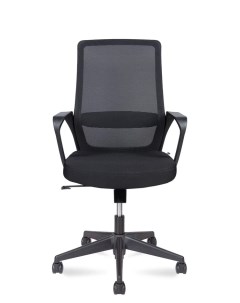Офисное кресло Pino black LB черный пластик черная ткань черная сетка Norden