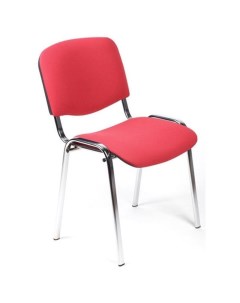 Стул офисный Изо красный ткань металл хромированный 550729 Easy chair
