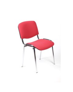 Стул UP_EChair Rio ИЗО хром ткань красная C02 Easy chair