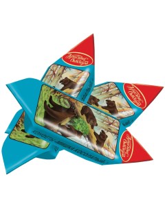 Конфеты вафельные Мишка косолапый в шоколадной глазури Красный октябрь