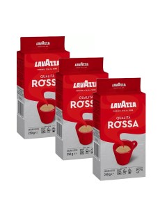 Кофе молотый Qualita Rossa 250 г х 3 шт Lavazza