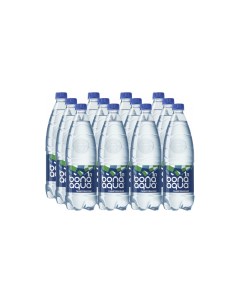 Вода питьевая газированная 12 шт по 1 л Bona aqua
