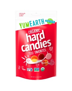 Леденцы Organic Hard Candies Favorites органические ассорти 30 леденцов Yumearth