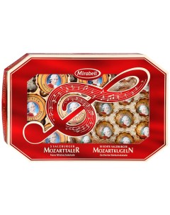 Конфеты Моцарт шоколадные ассорти 271 г Мирабель