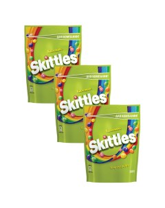 Драже в разноцветной сахарной глазури Кисломикс 140 г х 3 шт Skittles