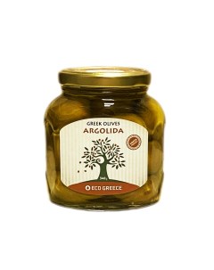 Оливки Гайдура XXL в оливковом масле 340 г Ecogreece