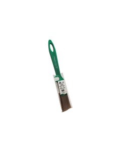 Кисть флейцевая с зеленой ручкой смешанная щетина 25x10 мм Deltaroll